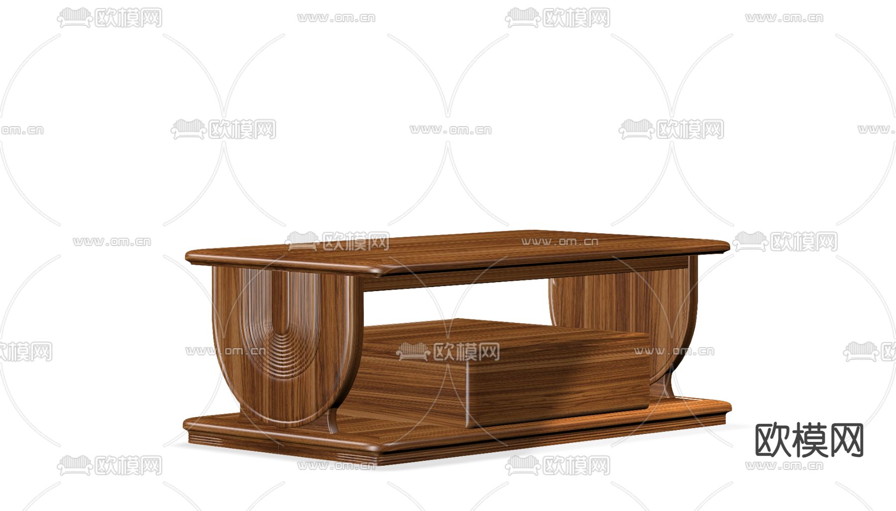 新中式茶几3d模型下载