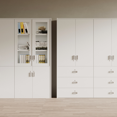  文件柜 铁皮柜su模型 