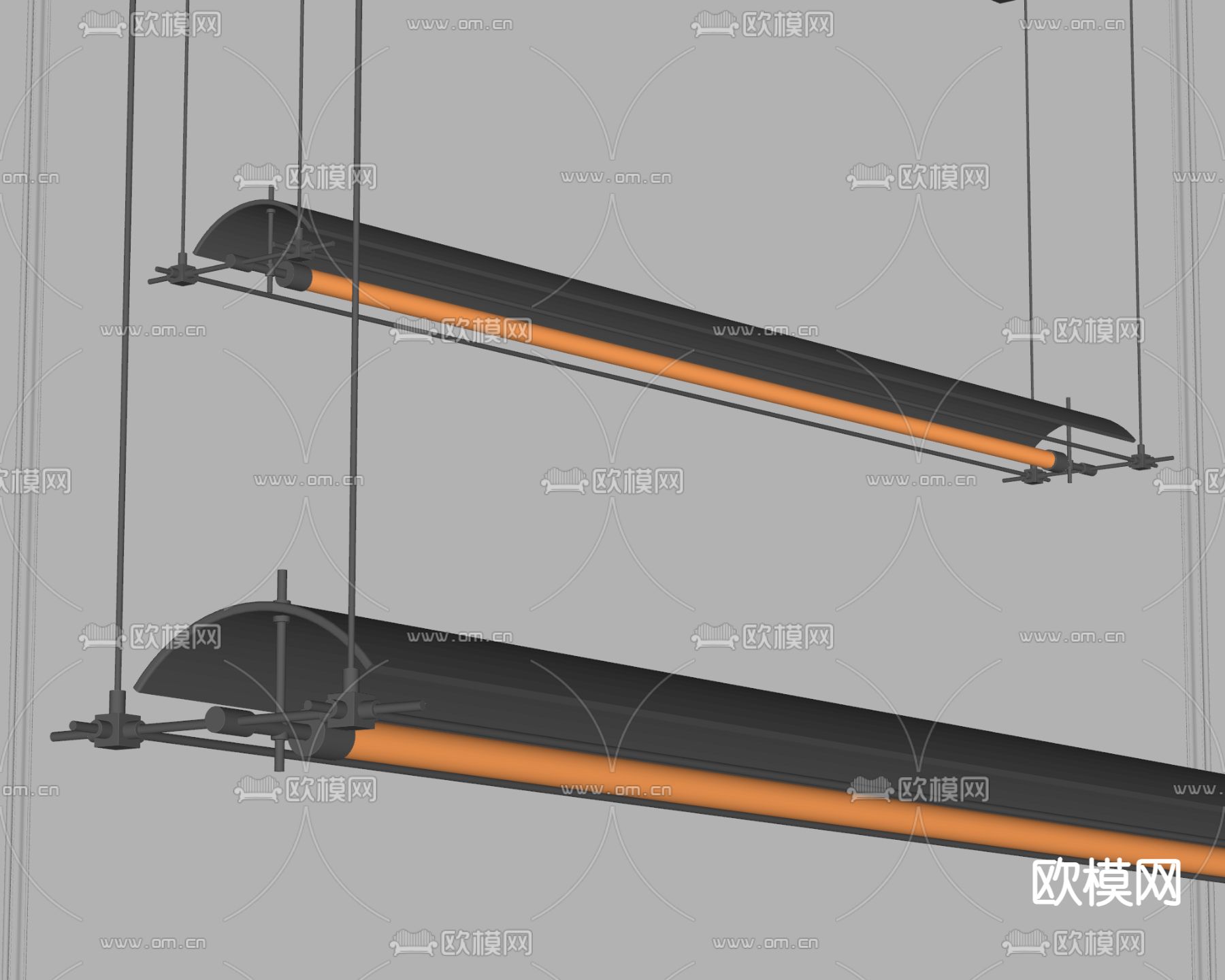 现代吊灯su模型下载（渲染图1）