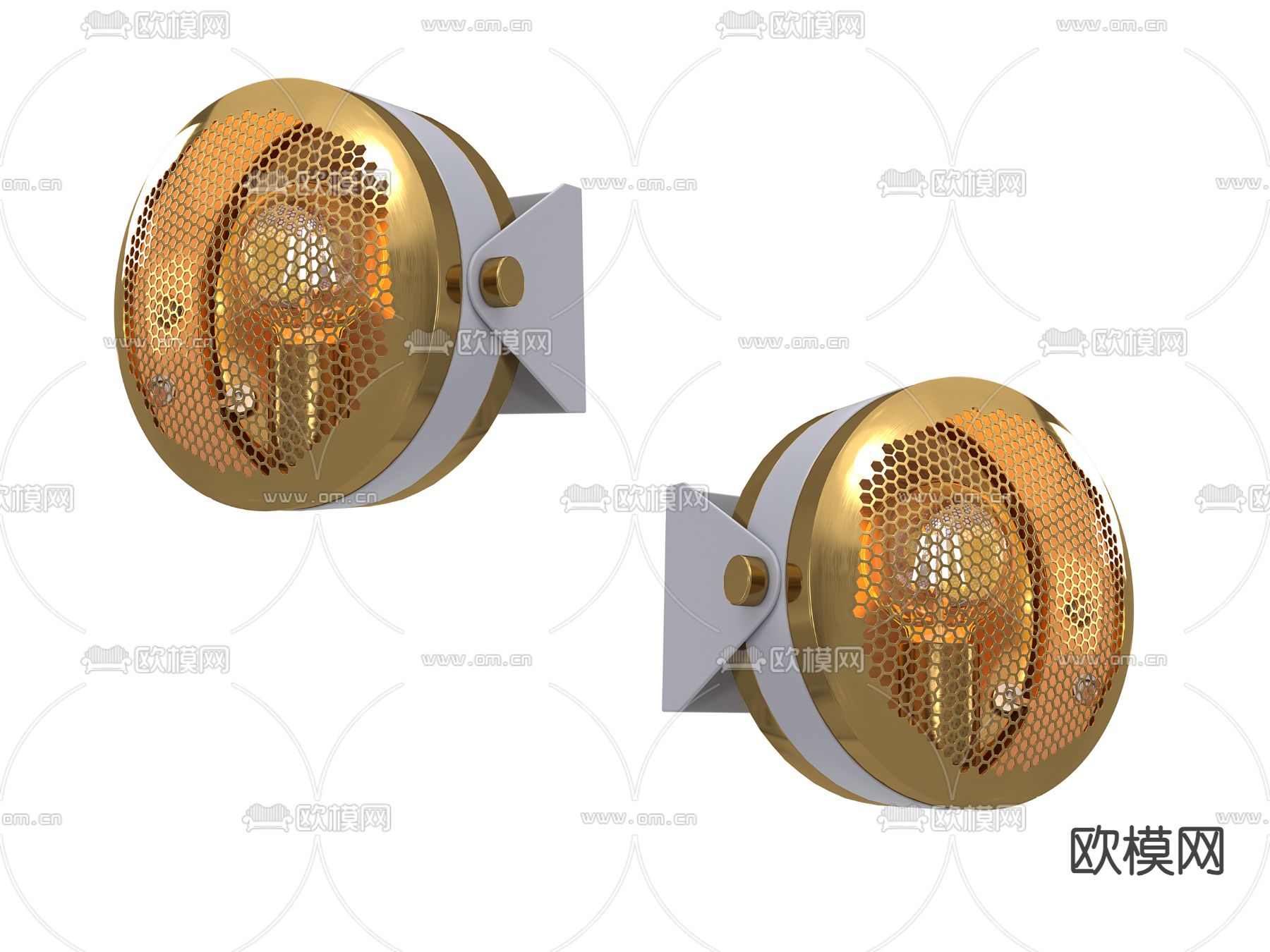 轻奢壁灯3d模型下载