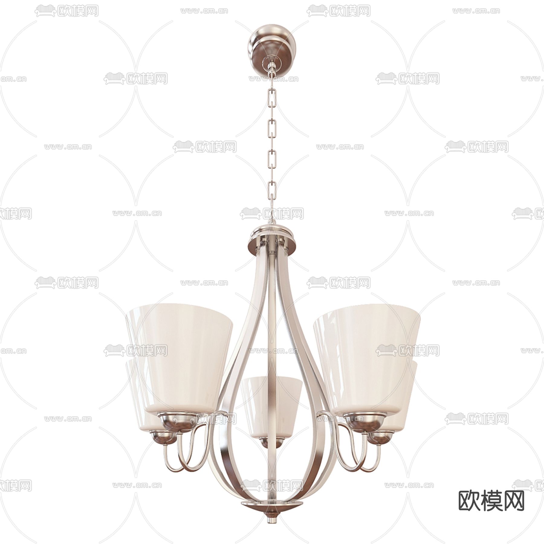 美式吊灯 大厅吊灯3d模型下载