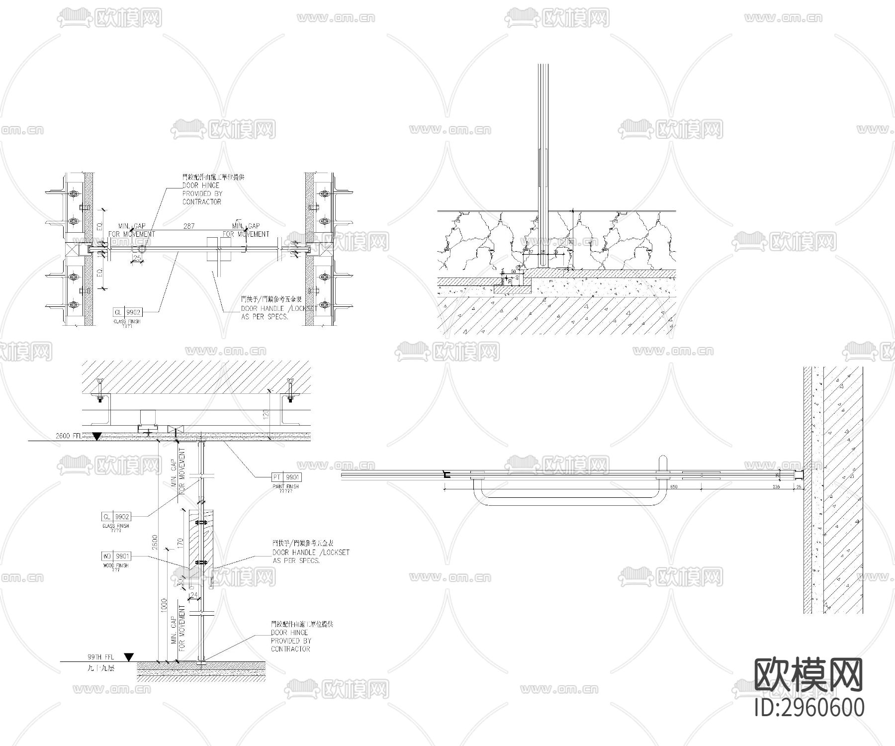 卫生间cad施工图下载（渲染图3）