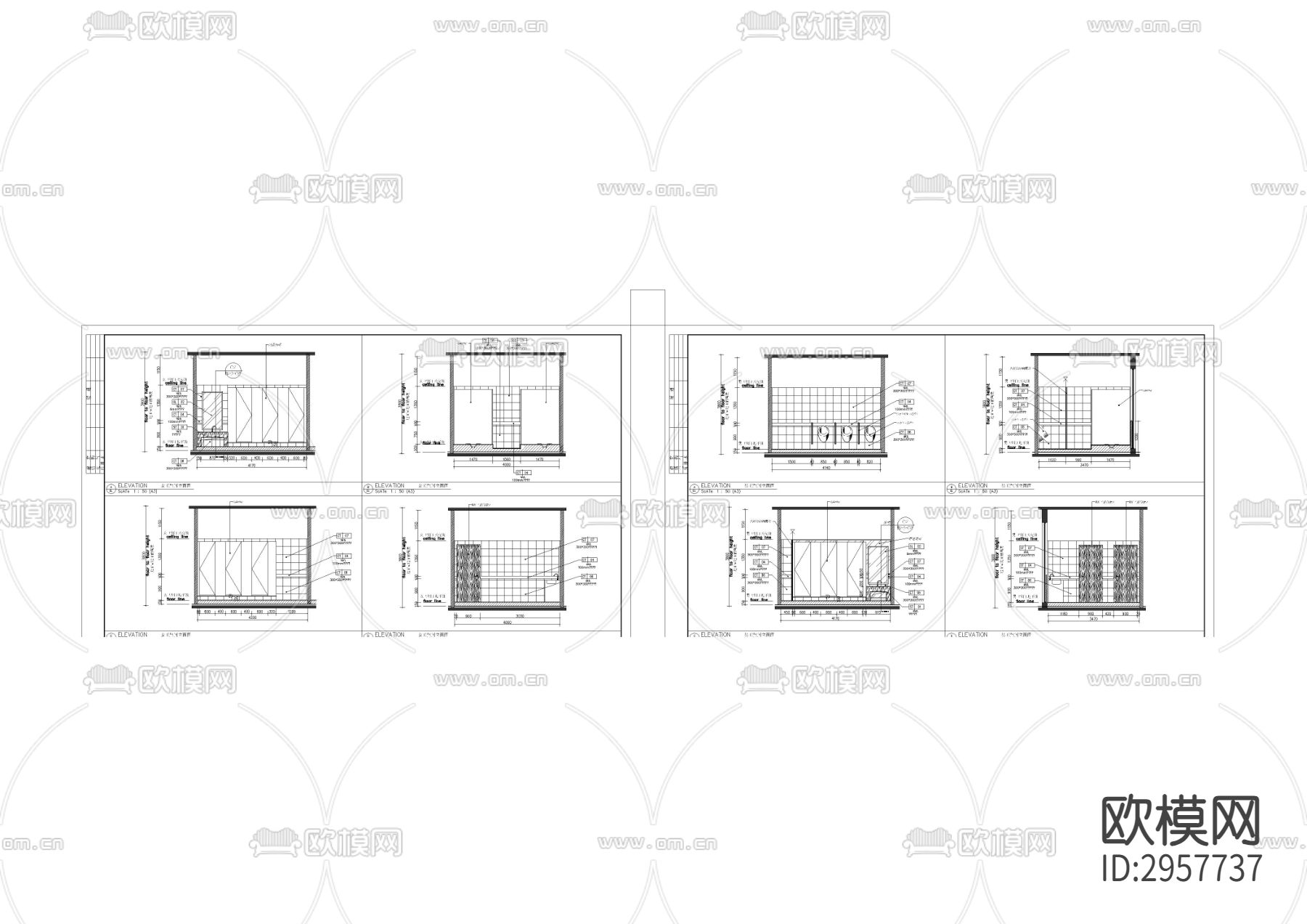 陶艺室cad平面图下载（渲染图2）
