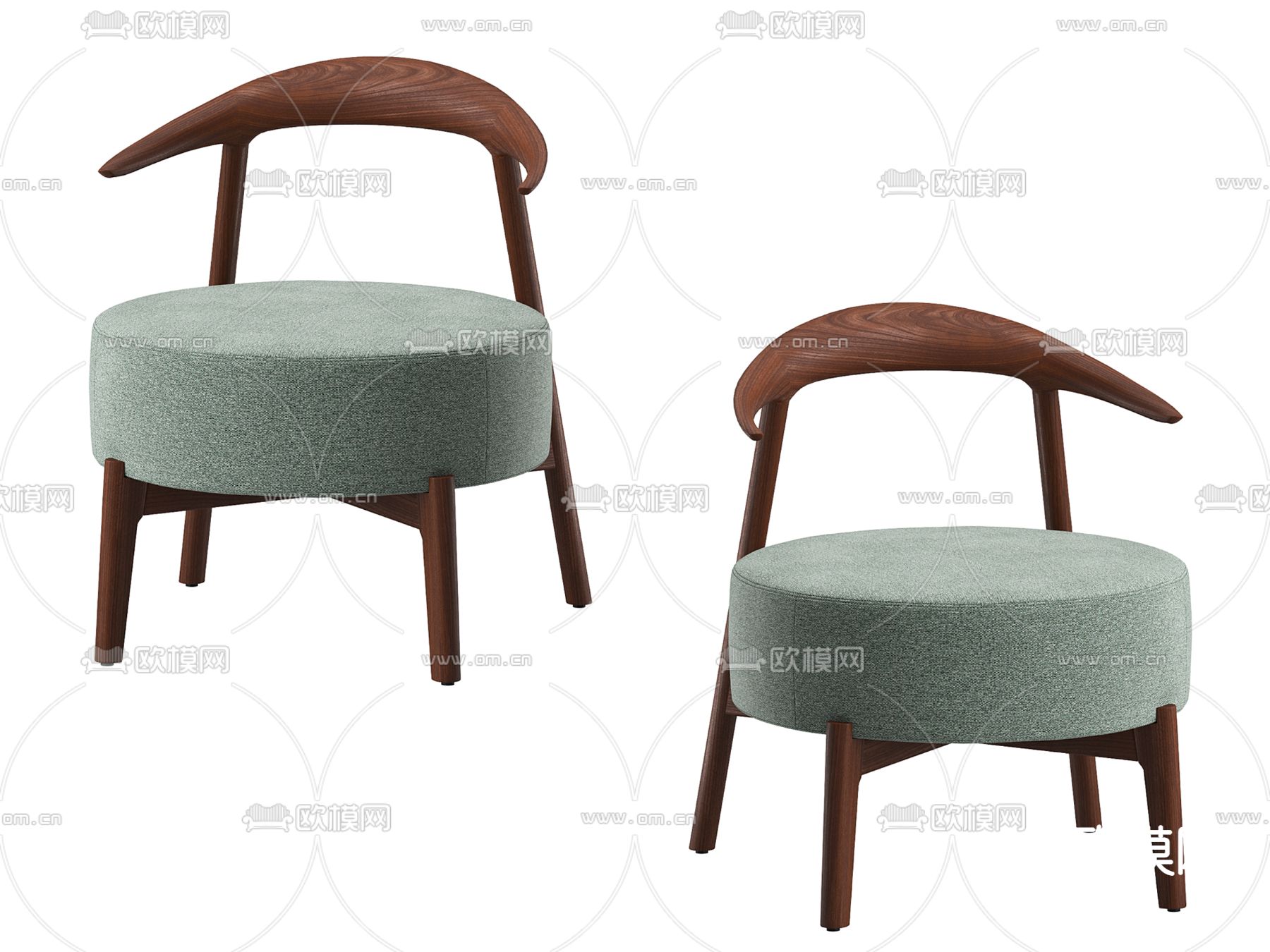 北欧椅子 休闲椅3d模型下载