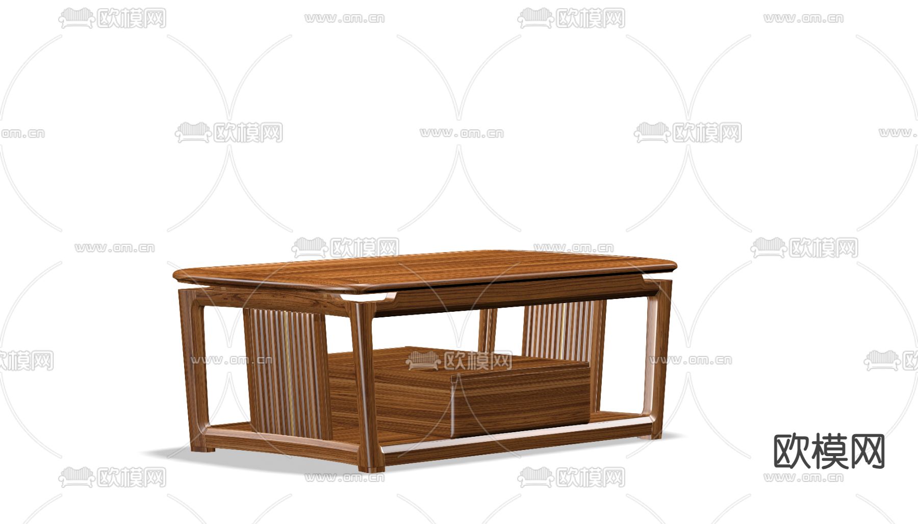 新中式茶几3d模型下载