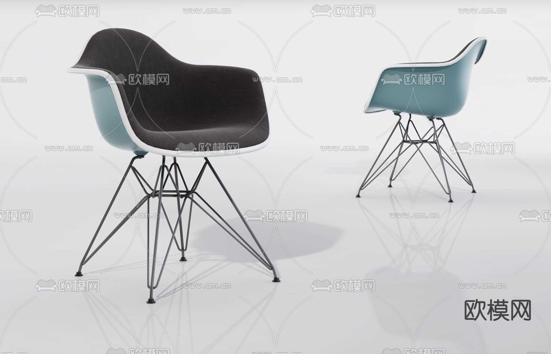 现代椅子 餐椅3d模型下载