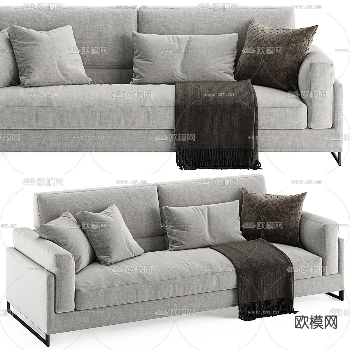 双人沙发3d模型下载