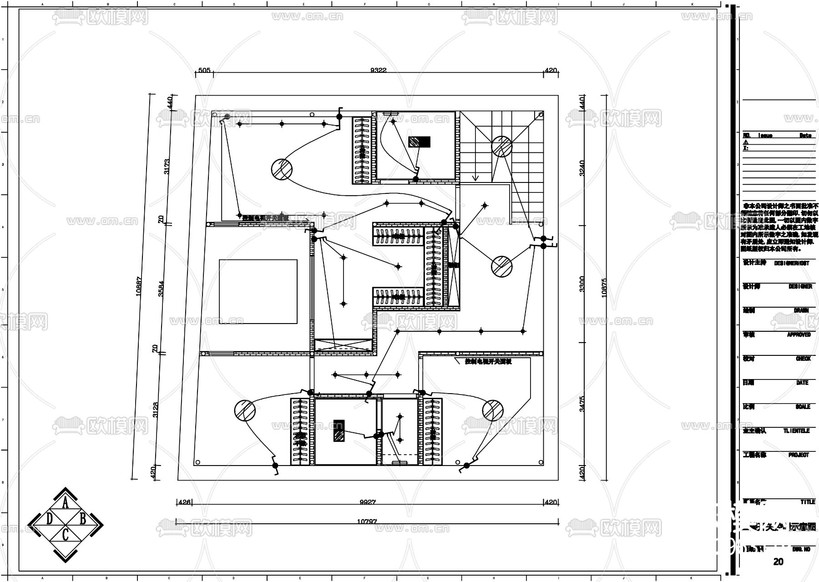 300㎡老房改造整套cad施工圖下載(渲染圖9)