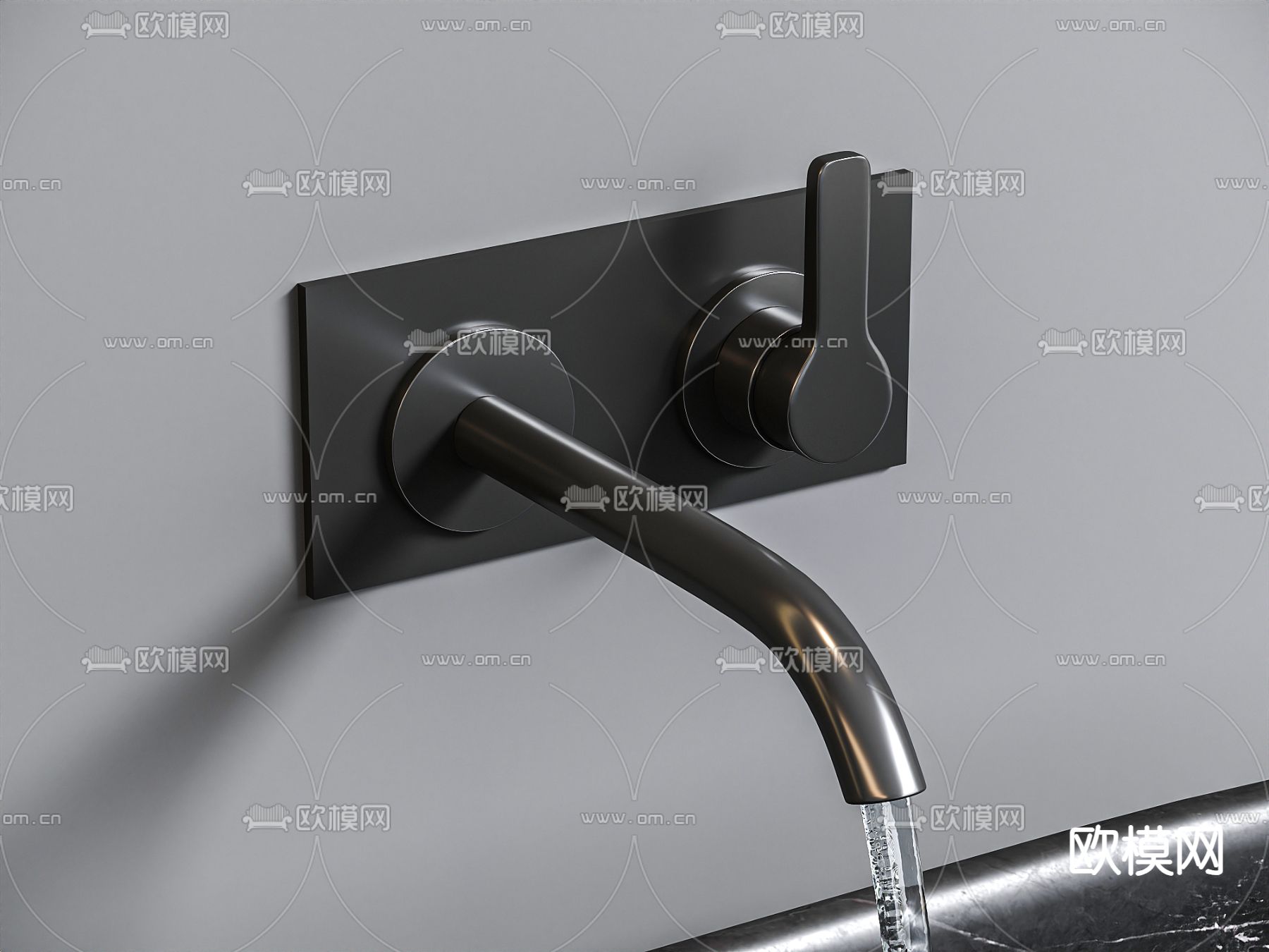 水龙头3d模型下载（渲染图1）