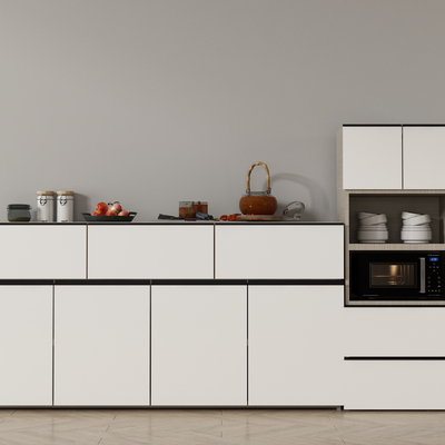  餐边柜 橱柜su模型 