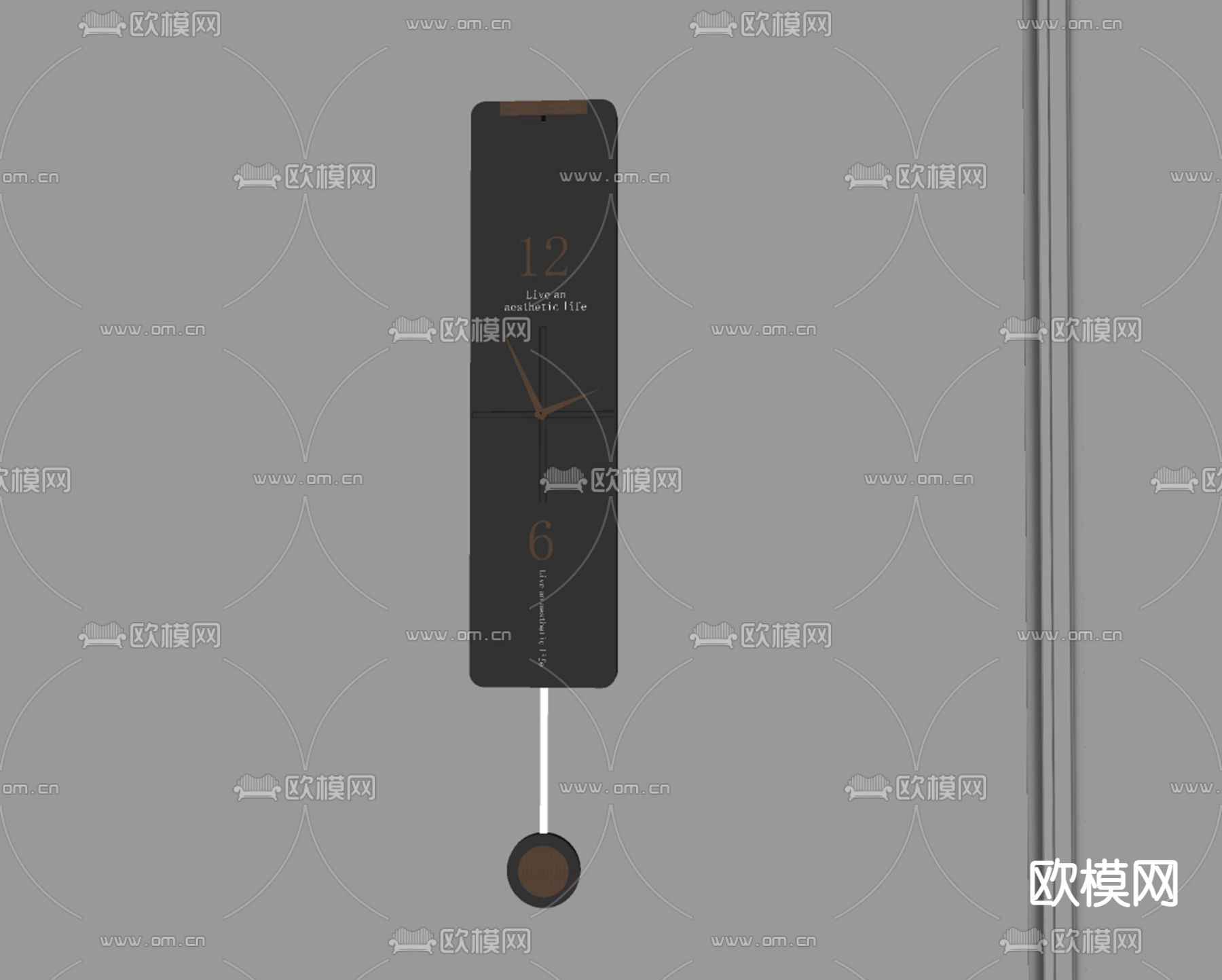 钟表 挂钟su模型下载（渲染图1）