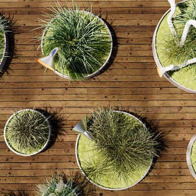  绿植景观su模型 