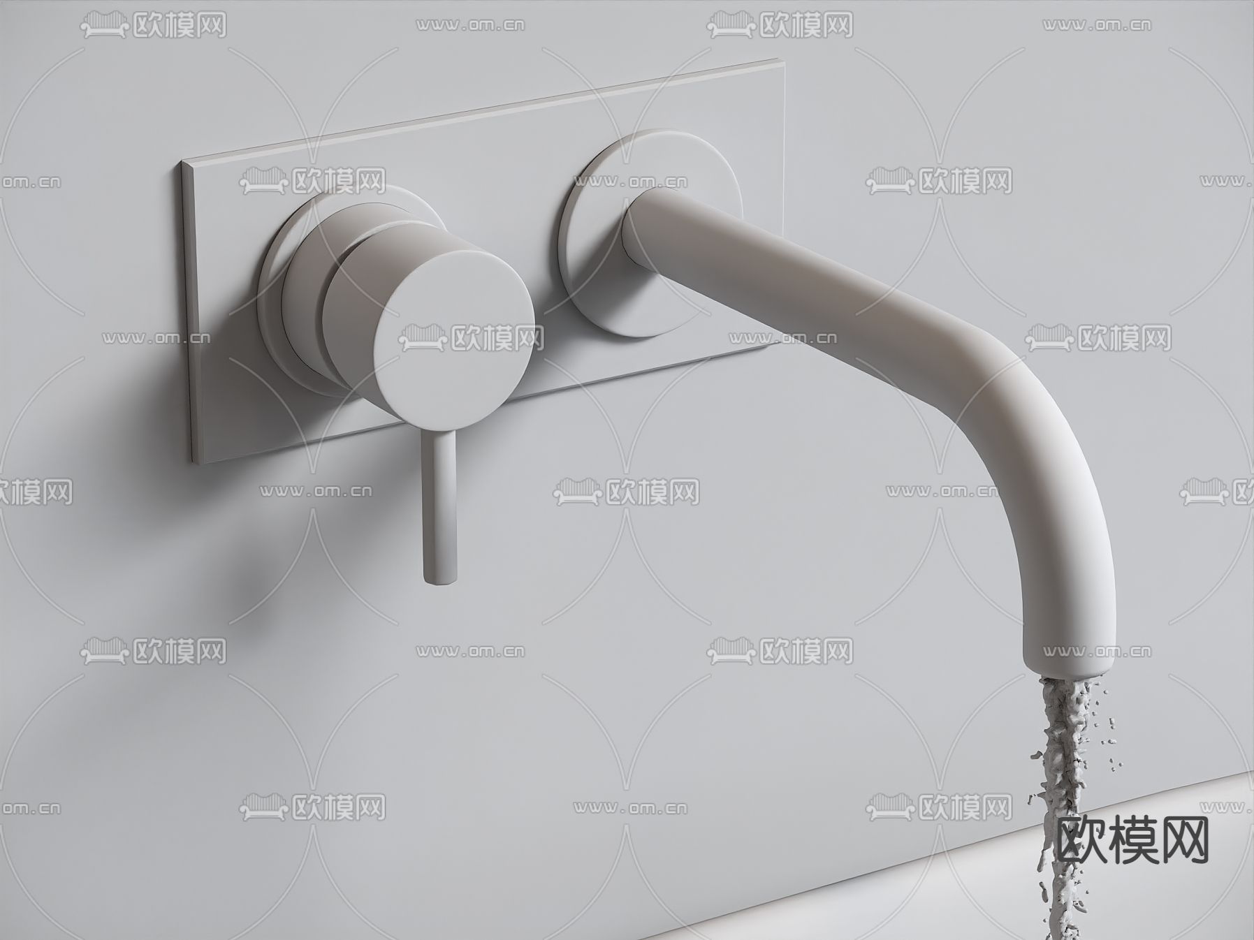 水龙头3d模型下载（渲染图2）