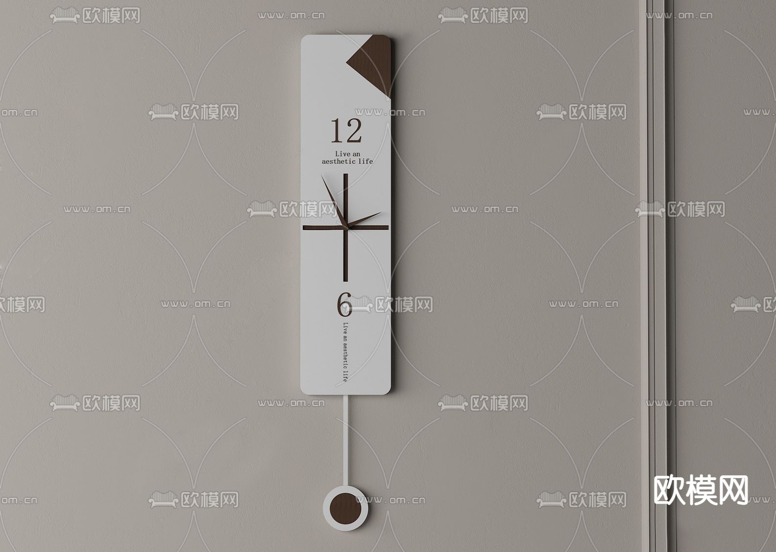 钟表 挂钟su模型下载（渲染图2）