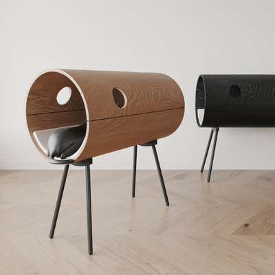  侘寂宠物窝su模型 