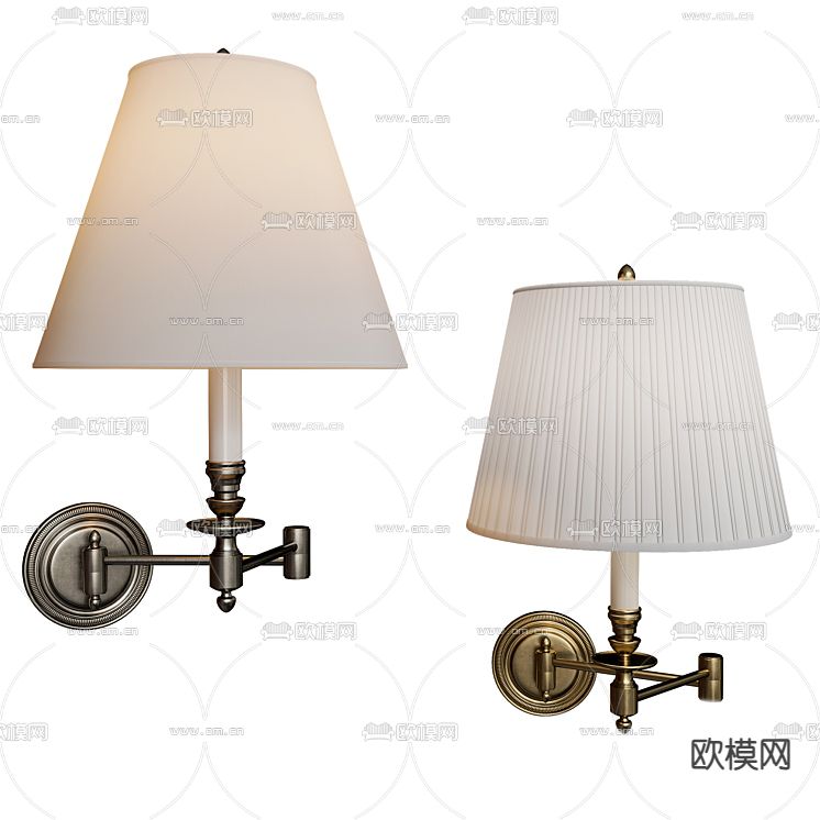 简欧壁灯免费3d模型下载