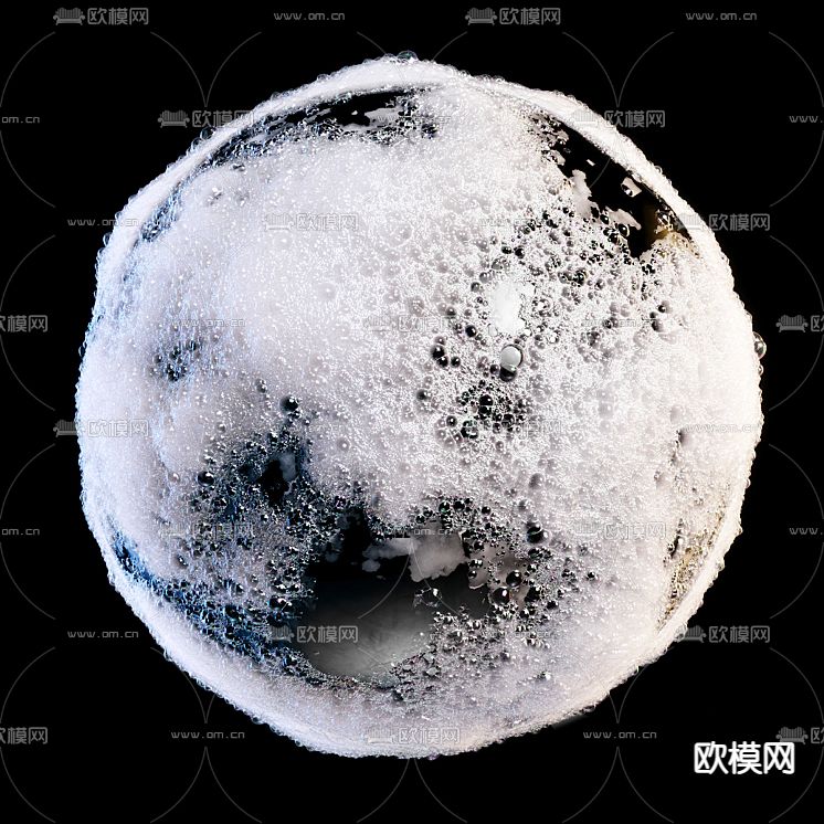 泡沫球 摆件免费3d模型下载