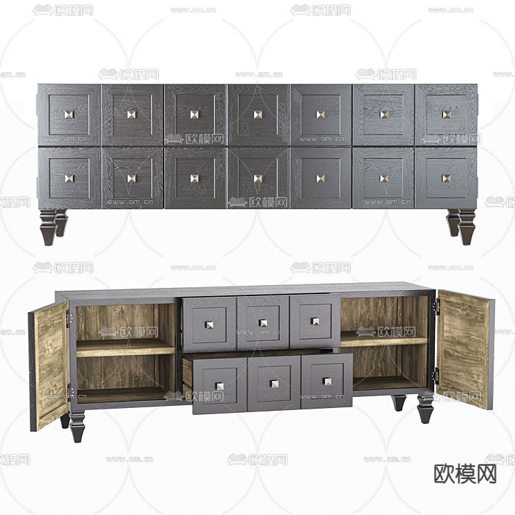 电视柜免费3d模型下载