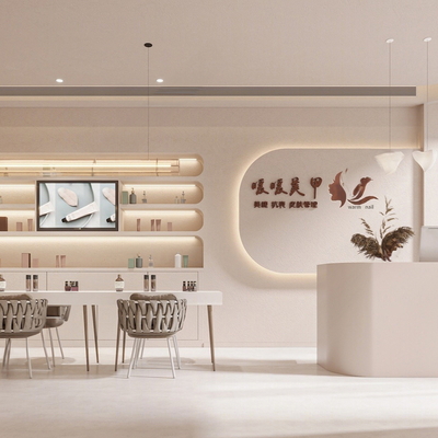  现代美甲店su模型 