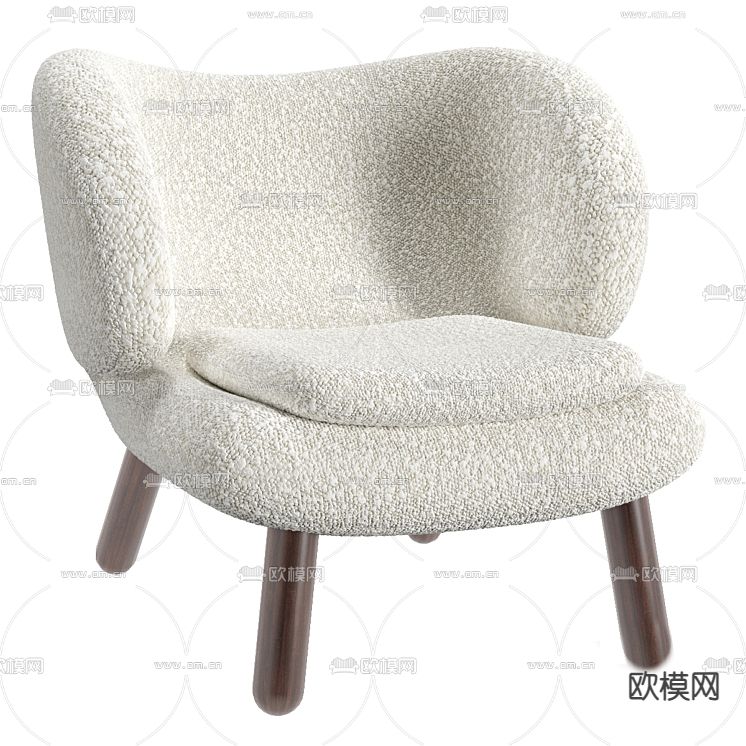 休闲椅免费3d模型下载