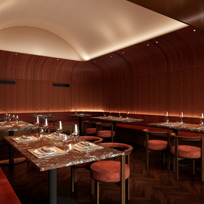  现代西餐厅su模型 