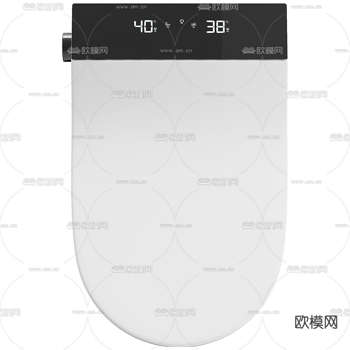 马桶 坐便器3d模型下载（渲染图2）