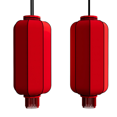  中式灯笼su模型 