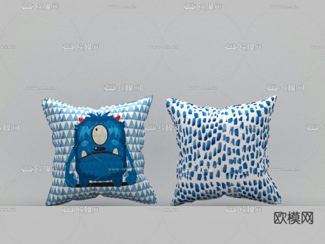 抱枕 靠枕 枕头免费3d模型下载