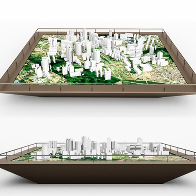  售楼部沙盘su模型 