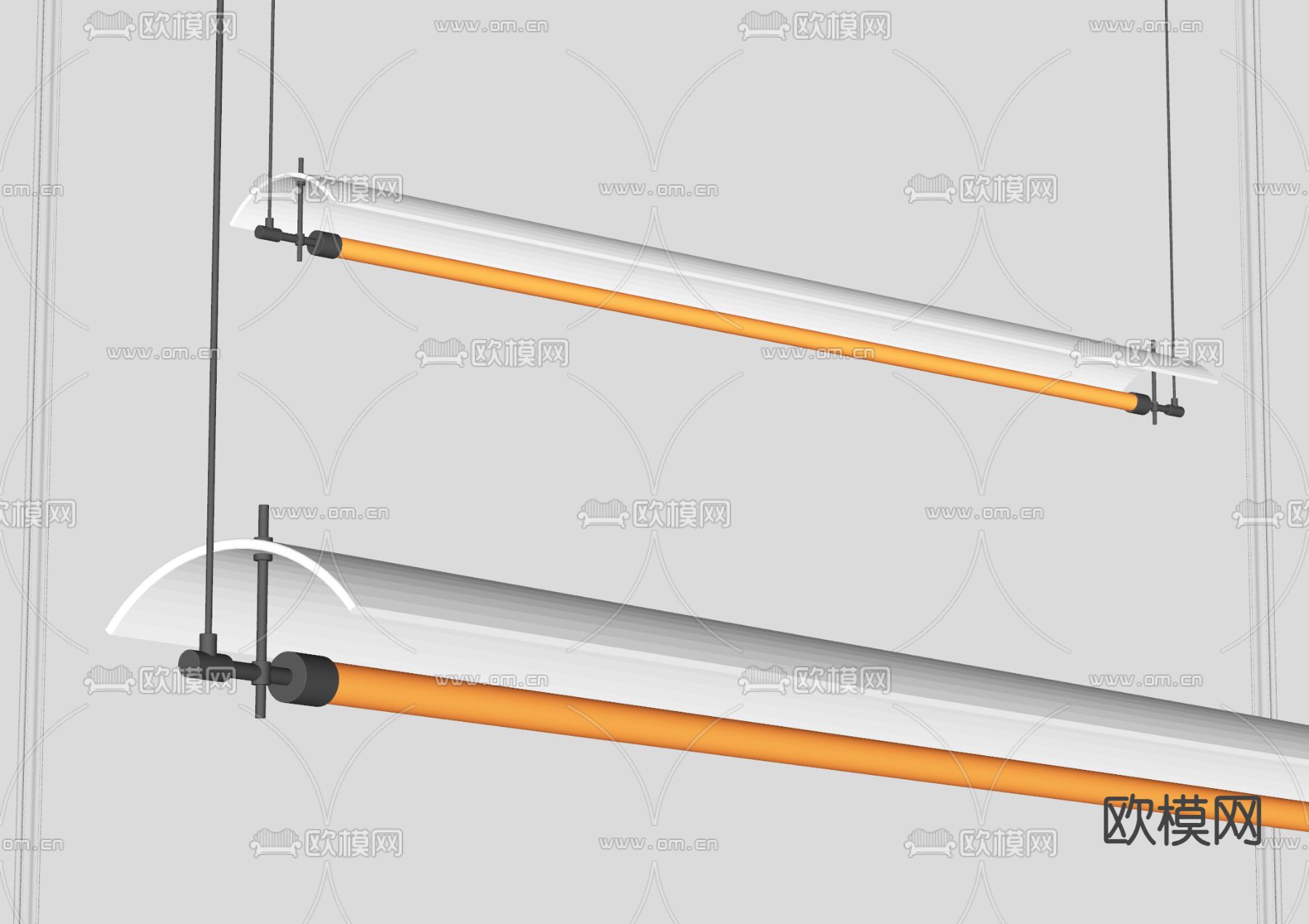 现代吊灯su模型下载（渲染图1）