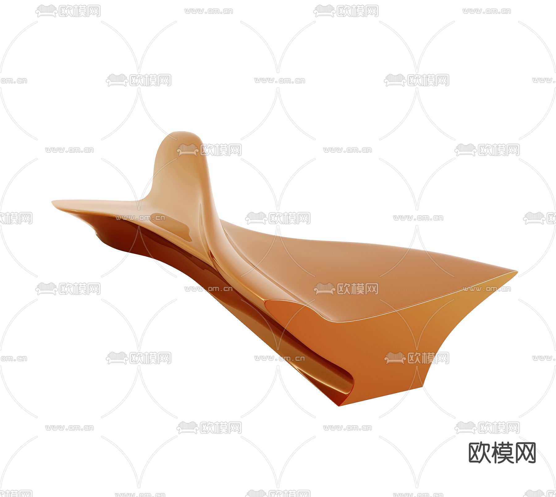 异形椅子 户外椅 公共椅3d模型下载