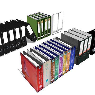  文件资料夹 档案夹su模型 