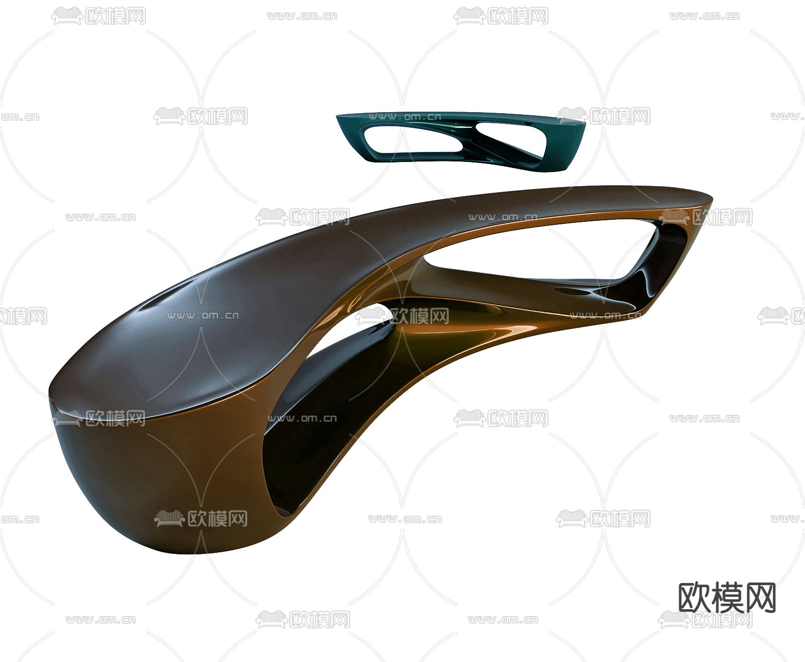 异形椅子 户外椅 公共椅3d模型下载