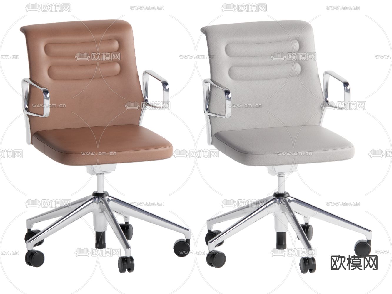 现代办公椅su模型下载（渲染图2）