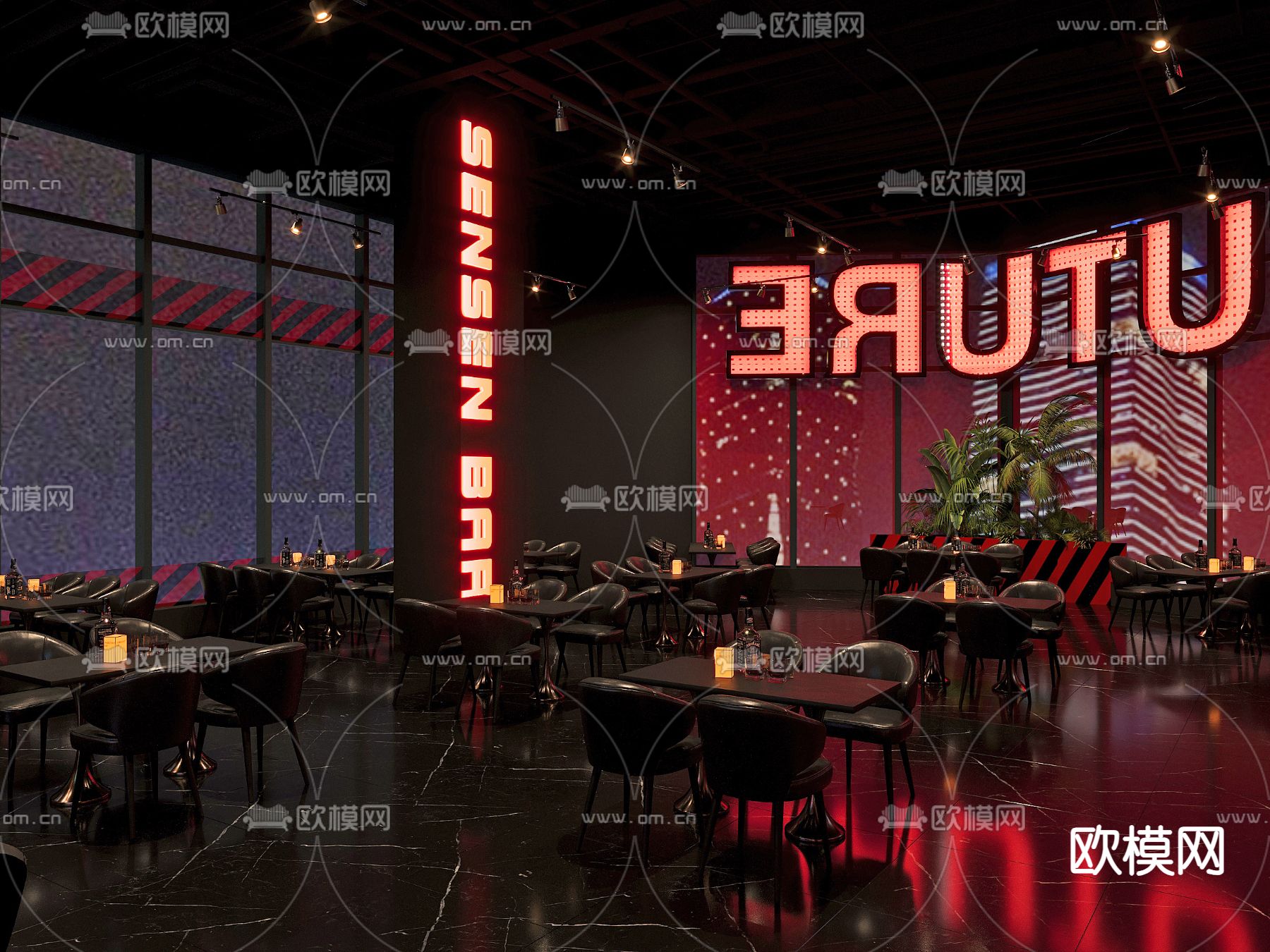 酒吧 清吧 夜总会3d模型下载（渲染图8）