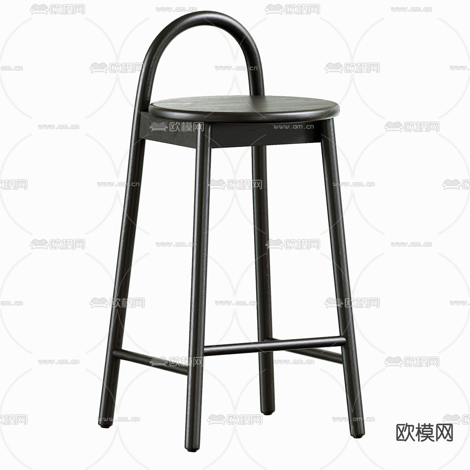 圆吧凳 吧椅3d模型下载