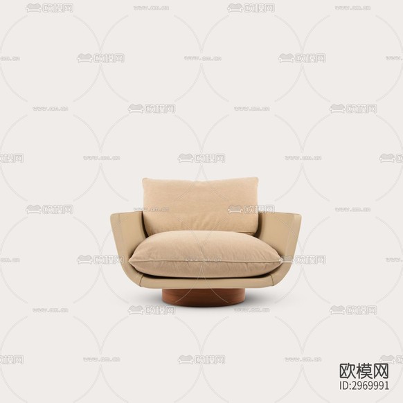 單人沙發(fā) 沙發(fā)椅下載(渲染圖1)