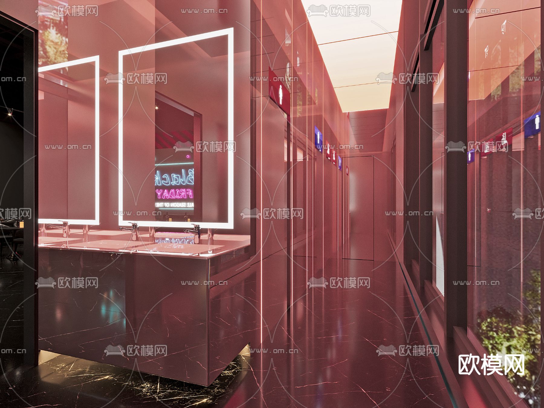 酒吧 清吧 夜总会3d模型下载（渲染图2）