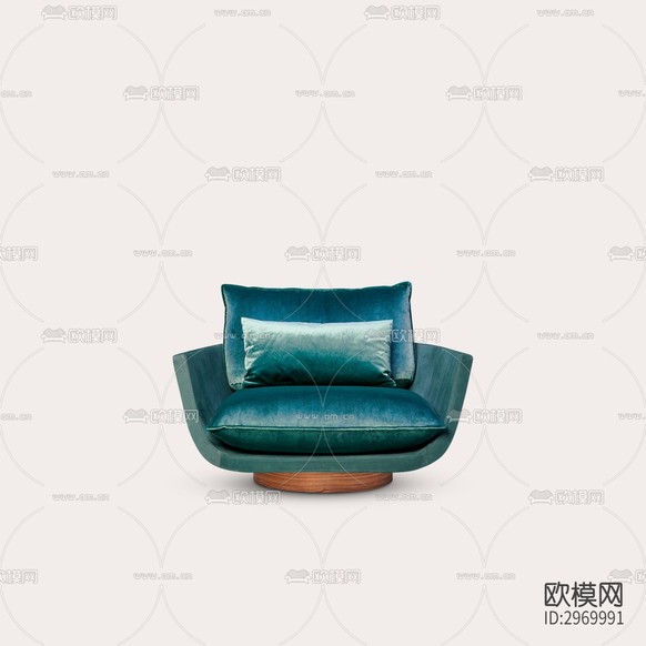單人沙發(fā) 沙發(fā)椅下載(渲染圖3)