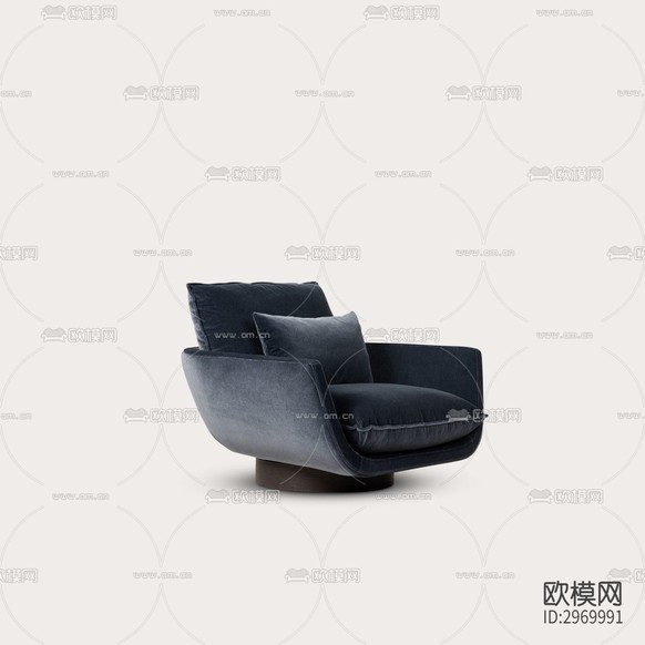 單人沙發(fā) 沙發(fā)椅下載(渲染圖8)