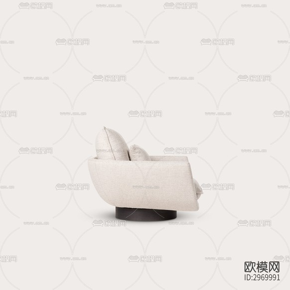 單人沙發(fā) 沙發(fā)椅下載(渲染圖7)