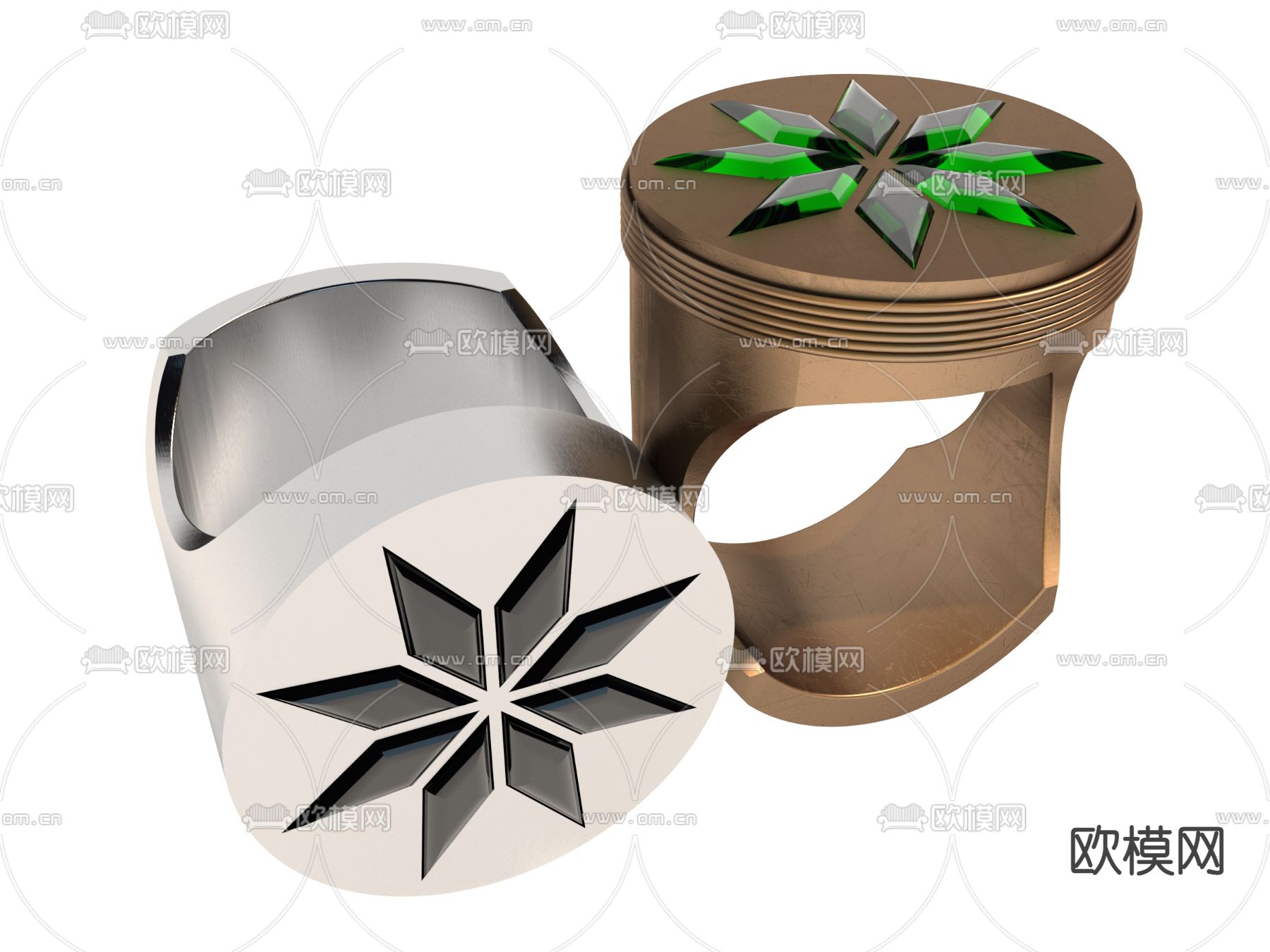 戒指 指环3d模型下载