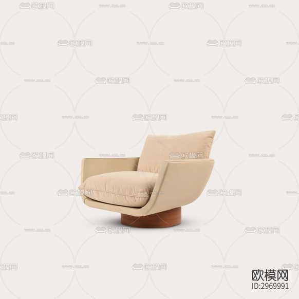 單人沙發(fā) 沙發(fā)椅下載(渲染圖10)