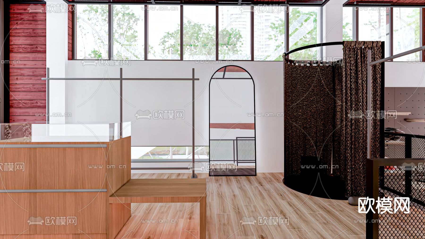 自行车俱乐部su模型下载（渲染图2）