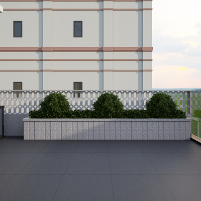  花基 阳台花池su模型 