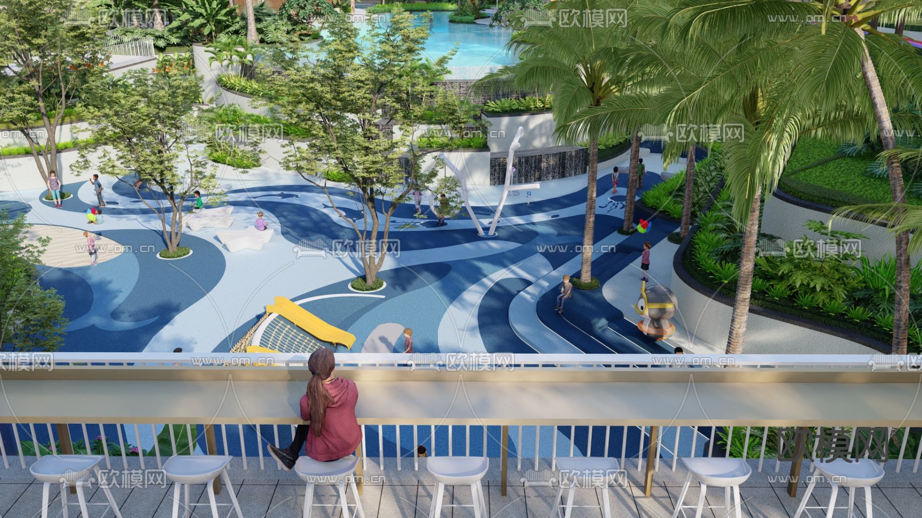 儿童区 主题活动区su模型下载（渲染图5）