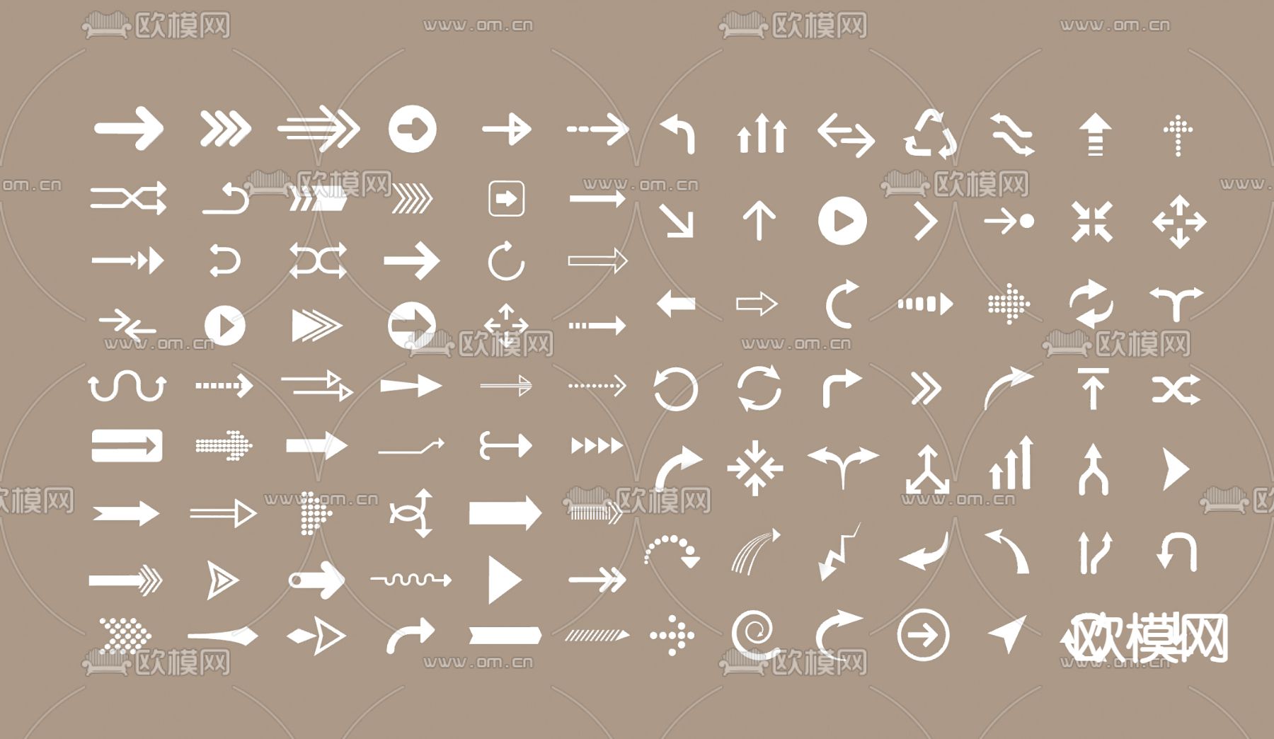箭头指示 图标su模型下载（渲染图2）