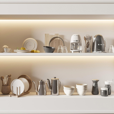  餐具 碗碟su模型 