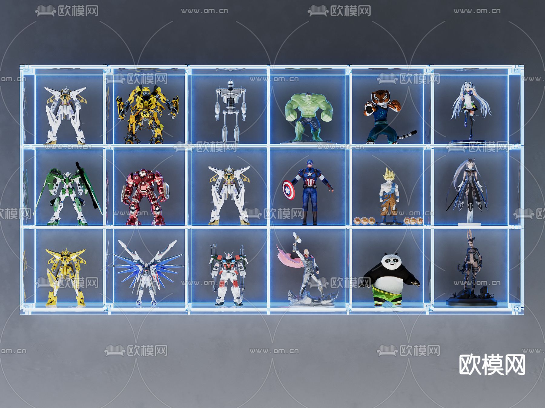 高达机甲战士 手办 潮玩3d模型下载