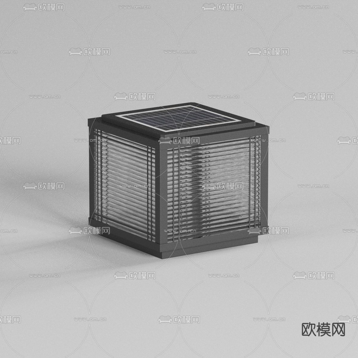 户外灯 太阳能灯 草坪灯 路灯3d模型下载（渲染图2）